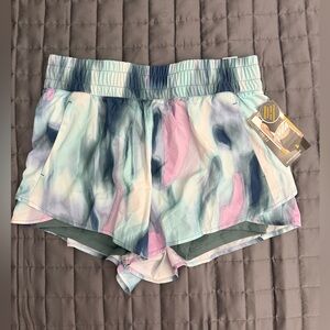 Avia Women's Athletic Shorts in Blue, Pink, and White